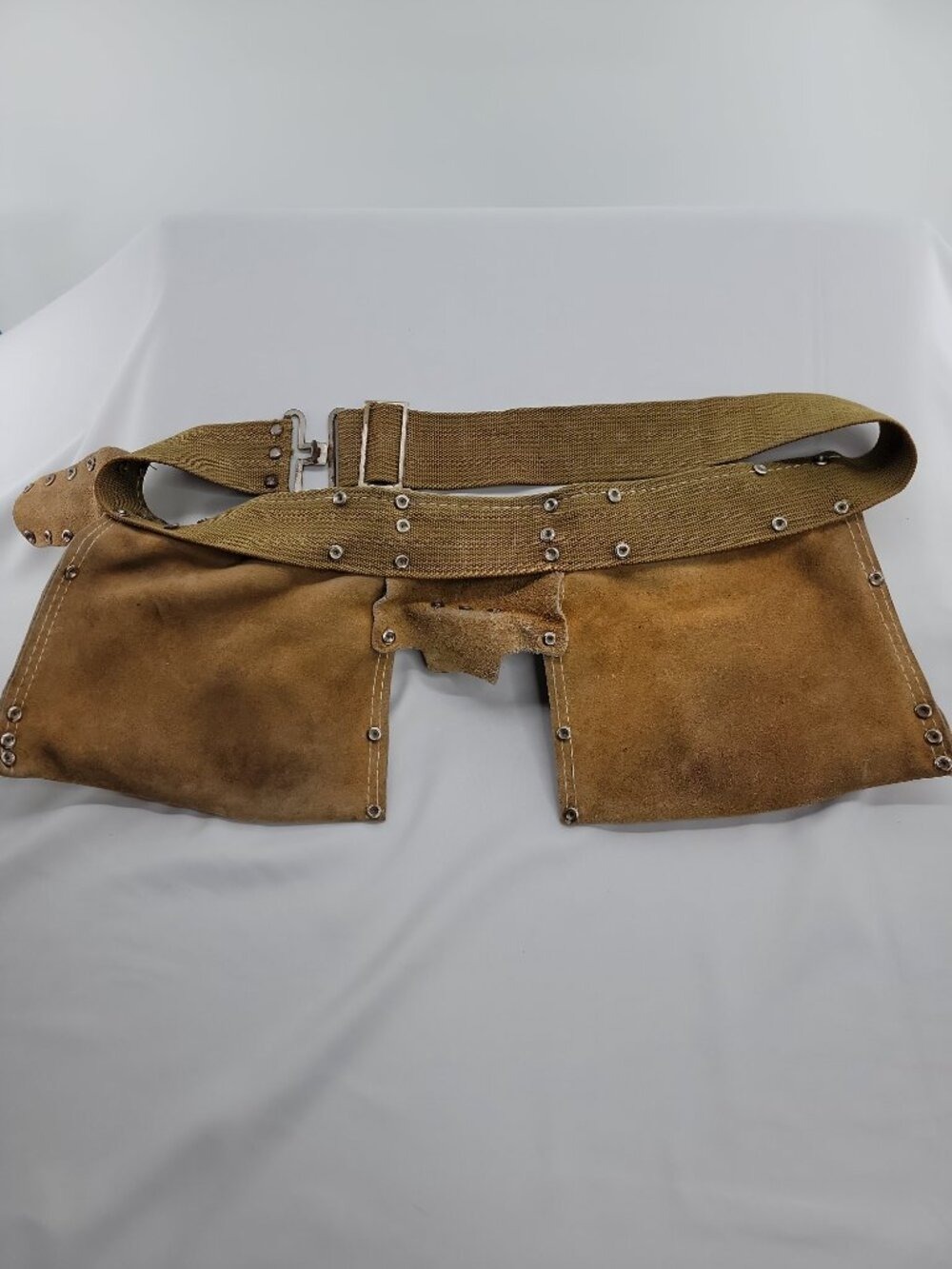 Buffalo Suede Leather Tool Belt Carpenter Electrician Pouch Rig Work Belt - Picture 6 of 7